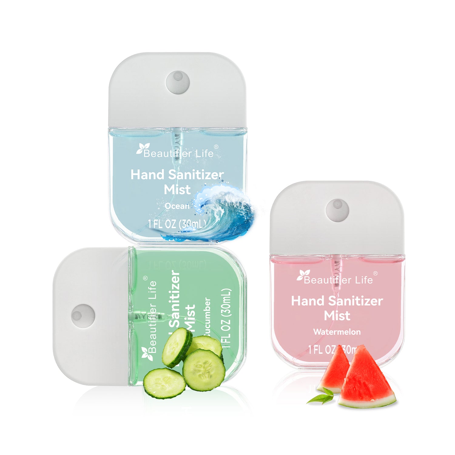 Mini Hand Sanitizer Mist Spray | 70% Alcohol Travel Size (1 Fl Oz)