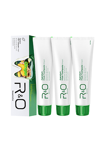 R&O Ginger Mint Fresh Toothpaste, 3.53 oz-3 Tubes