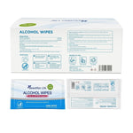 Box of Beautifier Life alcohol wipes with packaging details on a white background