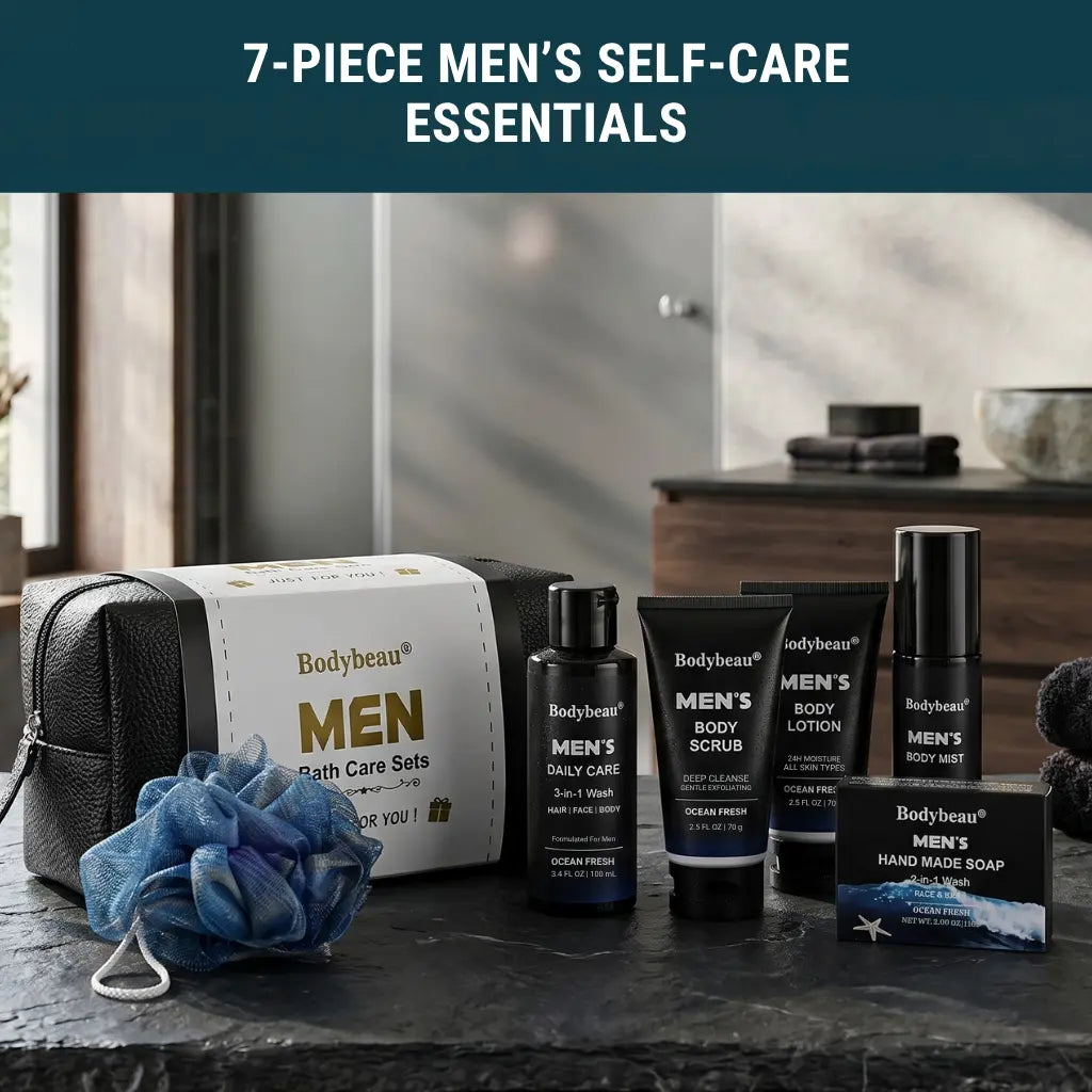 Men's Bath & Body Spa Gift Set - 7-Piece Ocean Fresh Kit – BBlove