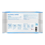 back of Beutifier alcohol wipes 75% alcohol
