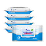 4 packs of 50 sheets alcohol wipes