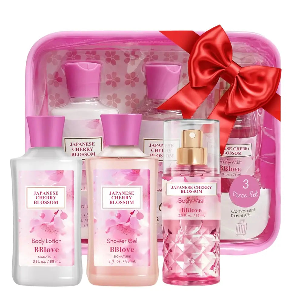 Japanese cherry blossom gift set of 3