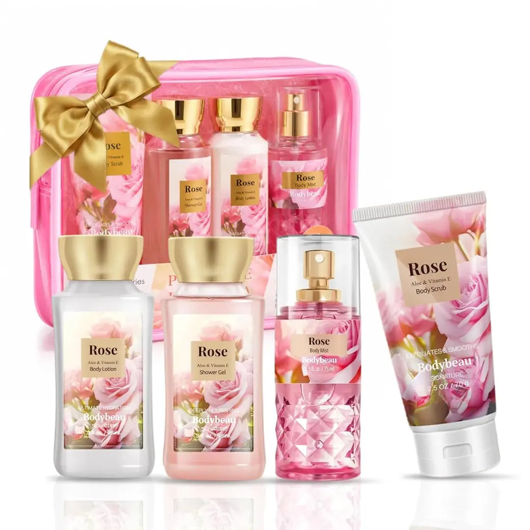 Rose Bath and Body Spa Gift Set