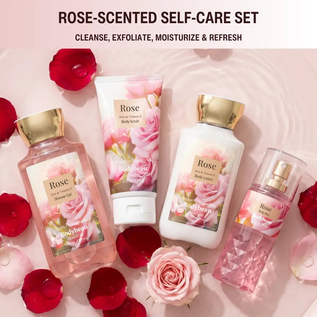 Rose Bath and Body Spa Gift Set