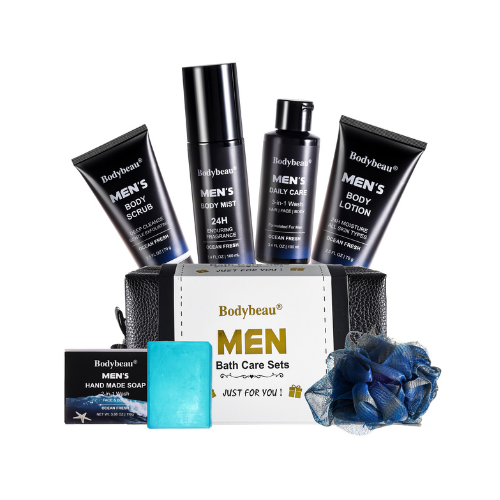 BBlove Men's Bath and Body Spa Gift Set - 7-Piece Kit