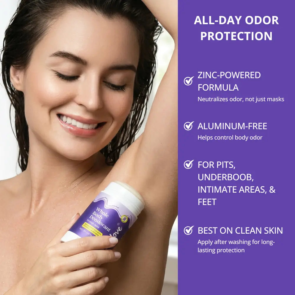 zinc deodorant stick for all day protection